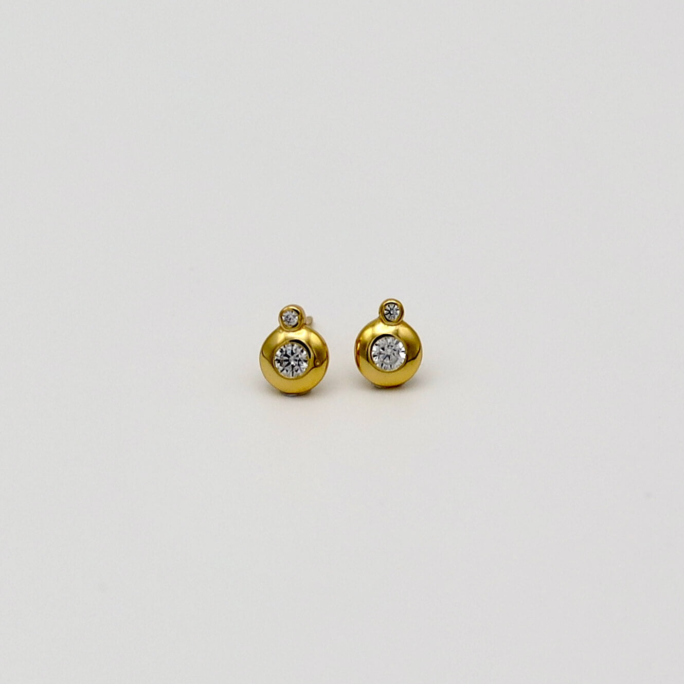Double Bezel Stud Gold