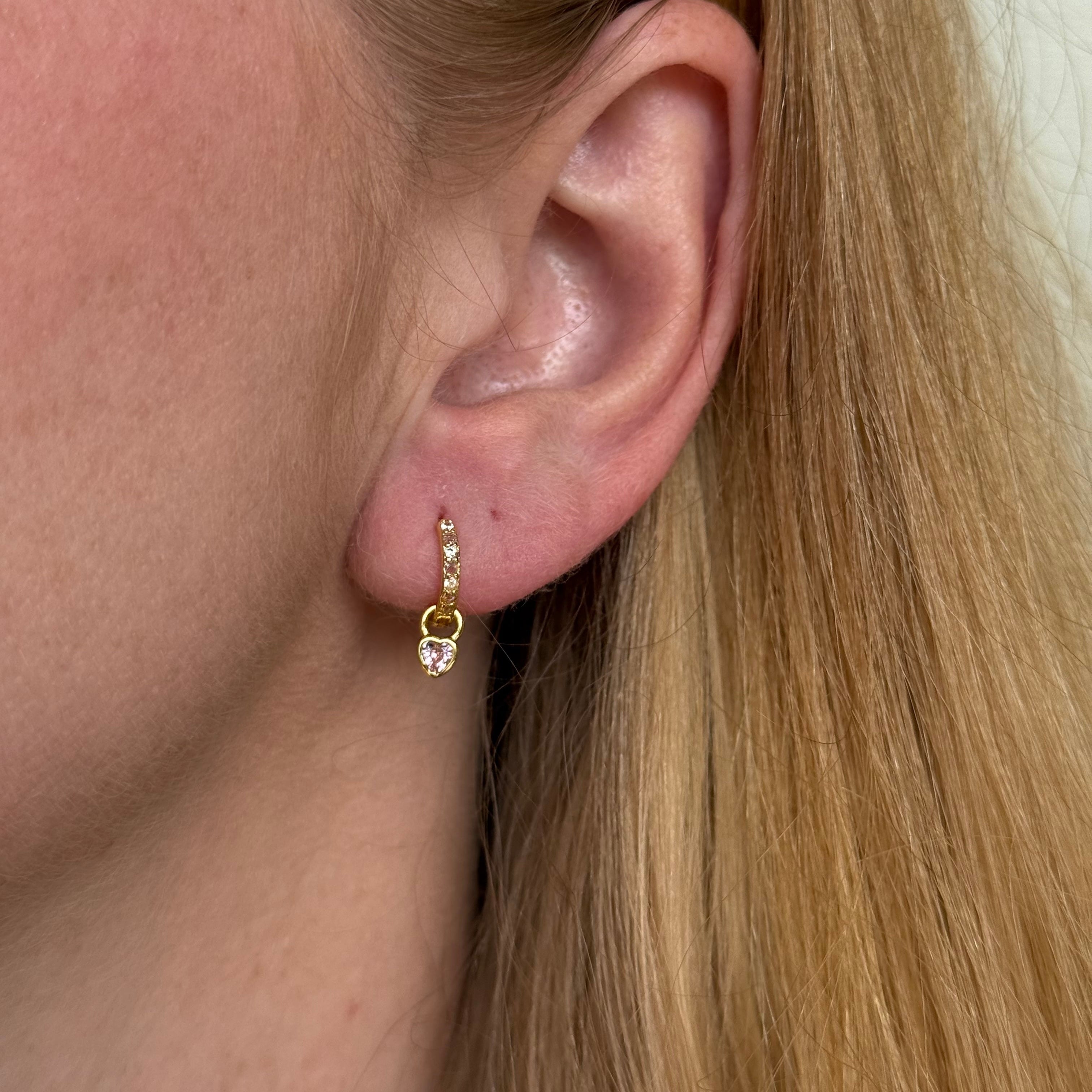 Drop Heart Huggies Pale Pink