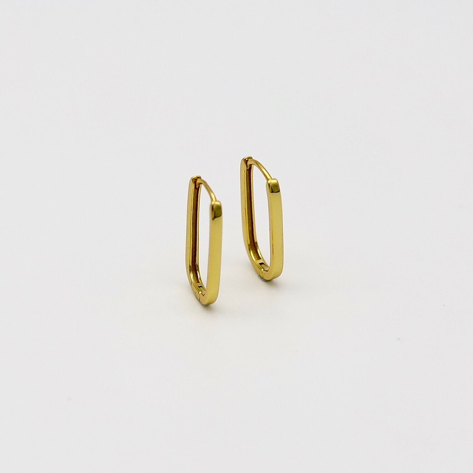 Essential Elongated Gold Hoops