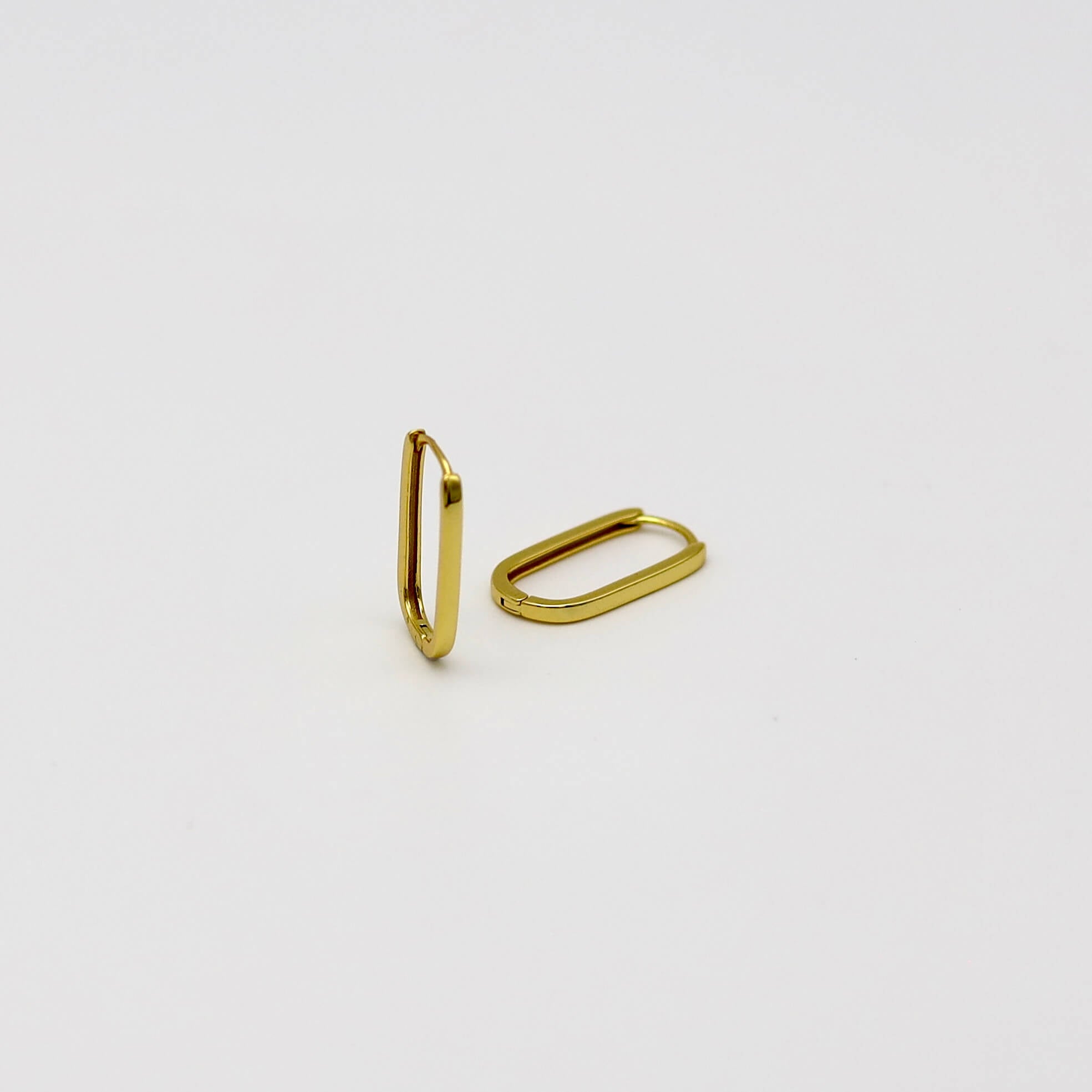 Essential Elongated Gold Hoops