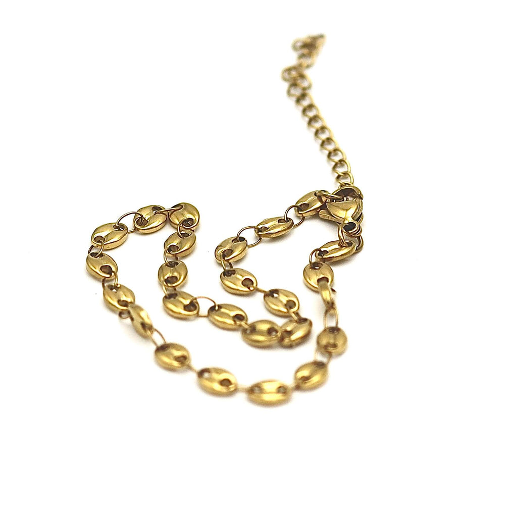 La Mer Link Anklet Gold