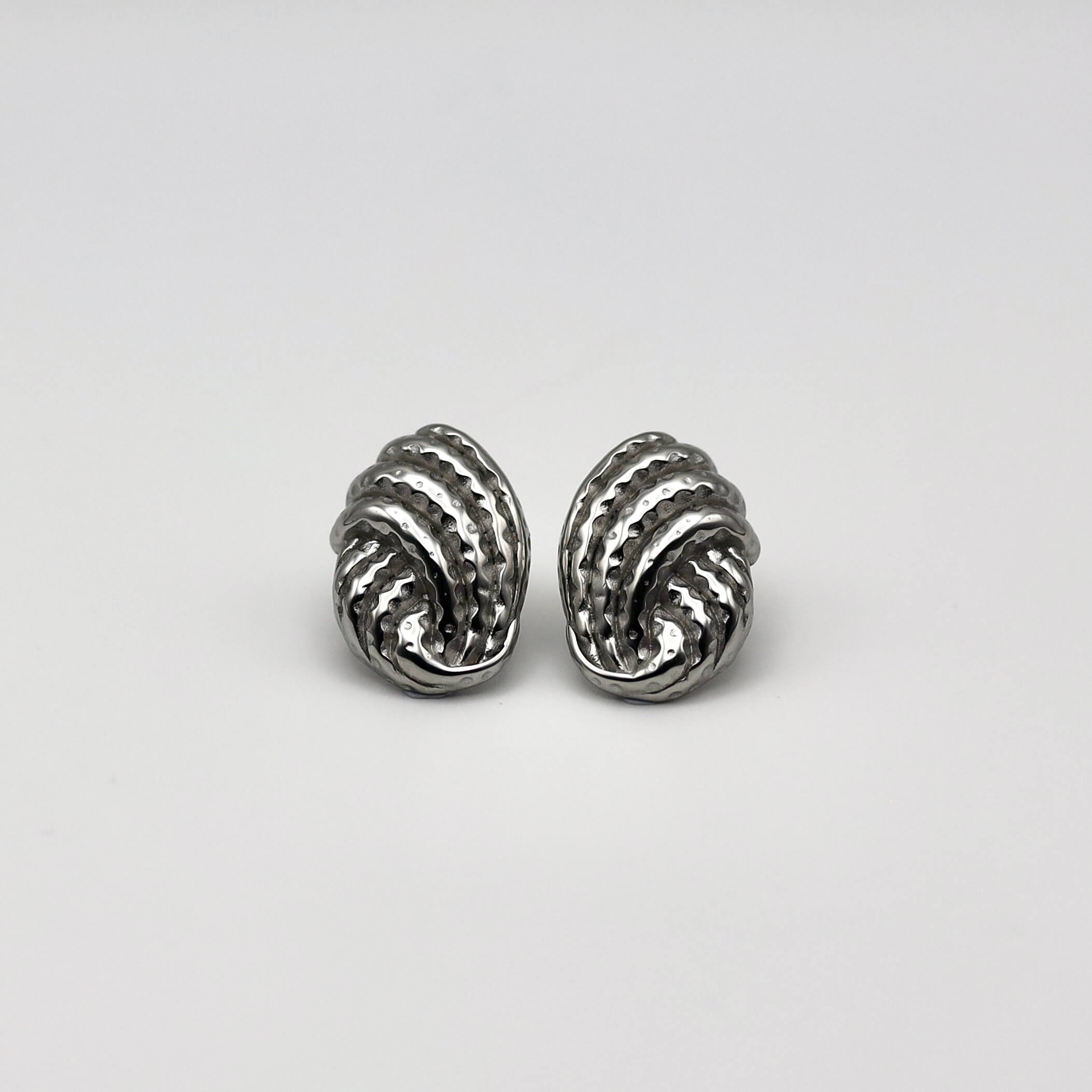 Knot Silver Earrings
