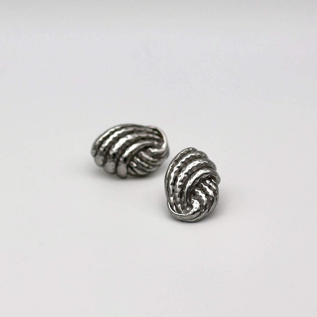 Knot Silver Earrings