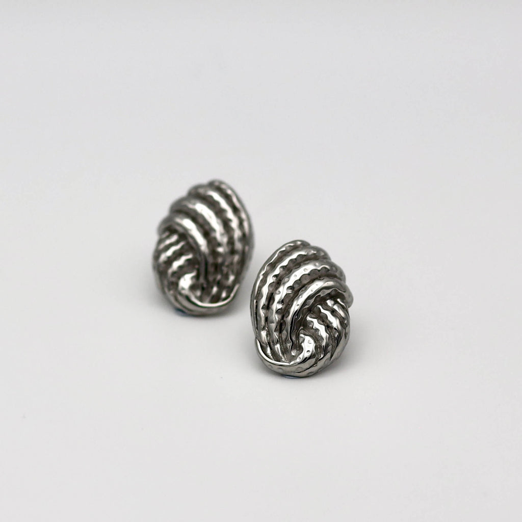 Knot Silver Earrings