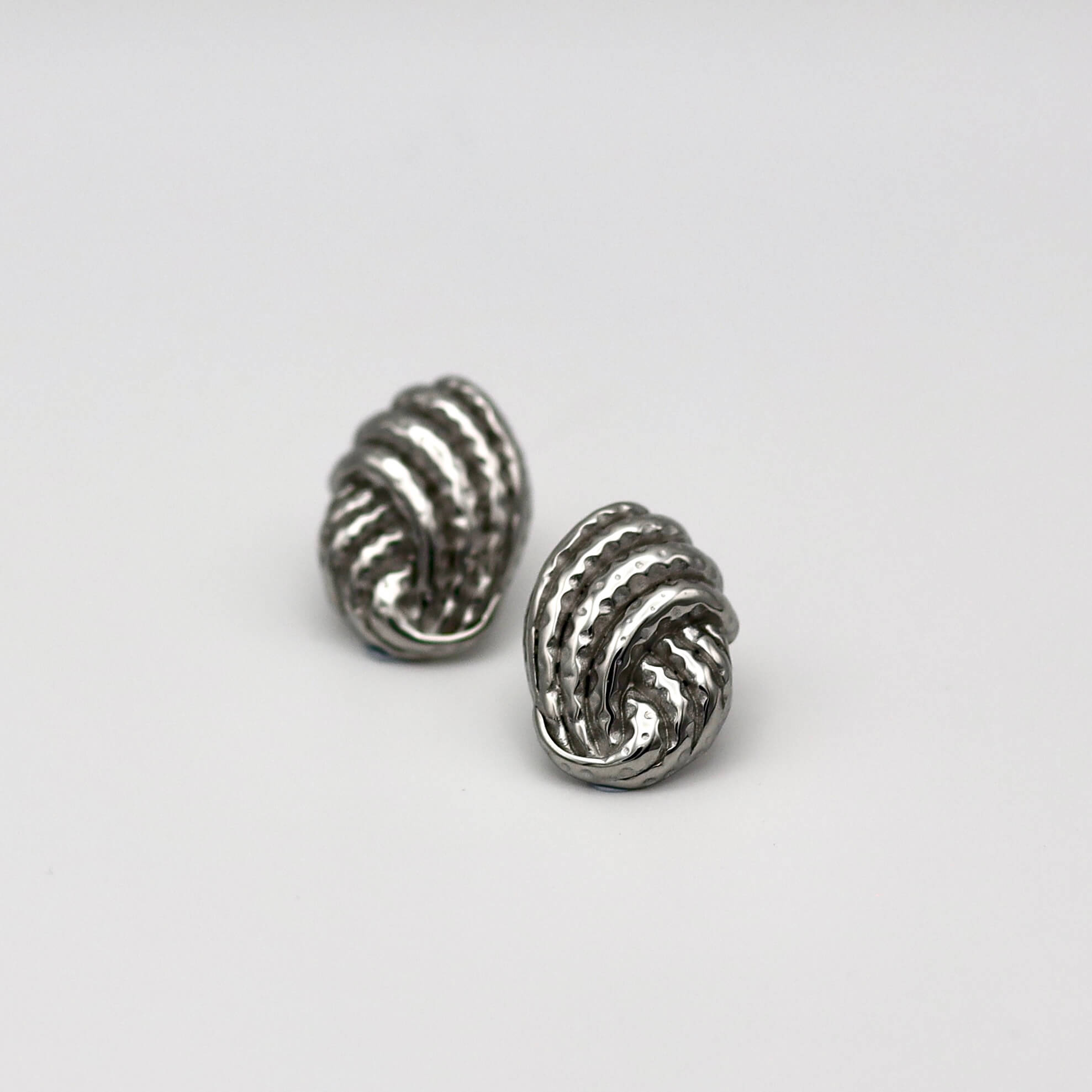 Knot Silver Earrings